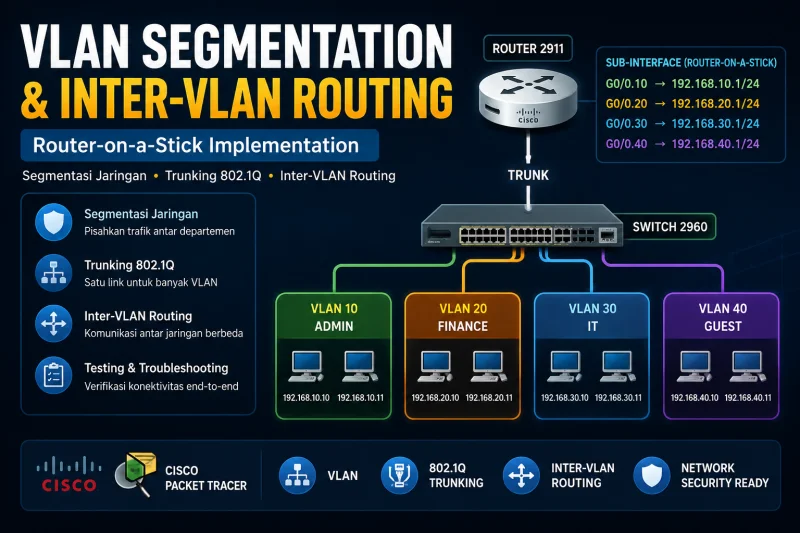 VLAN Segmentation & Inter-VLAN Routing Lab